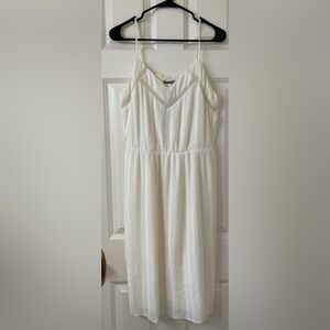 Express- Off White Sleeveless Dress - Medium - NWT!